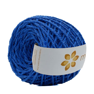 Cuerda Algodón Mini 2mm Makrama 150gr Azul Rey