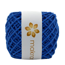 Cargar imagen en el visor de la galería, Cuerda Algodón Mini 2mm Makrama 150gr Azul Rey
