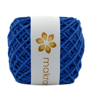 Cuerda Algodón Mini 2mm Makrama 150gr Azul Rey