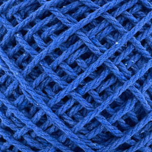 Cuerda Algodón Mini 2mm Makrama 150gr Azul Rey