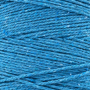 Cuerda Algodón 2mm Makrama 1kg Azul Turquesa