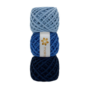 Kit Hilaza Algodón 3mm Makrama Colores Varios 3pz