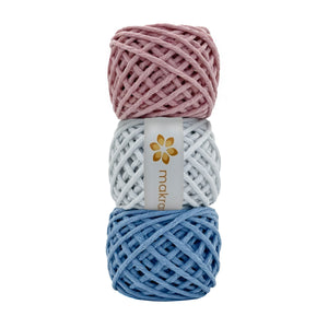 Kit Hilaza Algodón 3mm Makrama Colores Varios 3pz