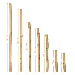 Bastón Bambú Natural Makrama 30 cm - 110 cm