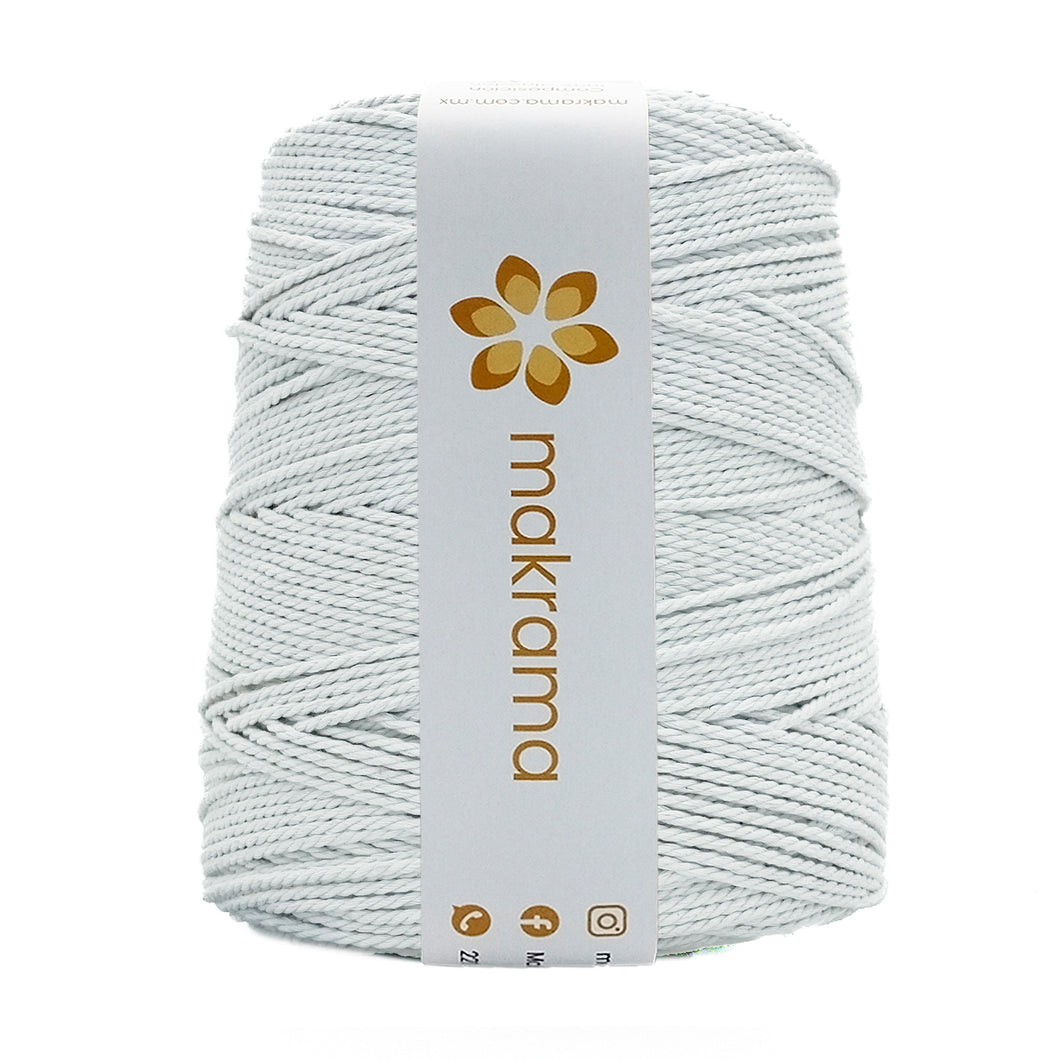 Cuerda Algodón 2mm Makrama 1kg Blanco