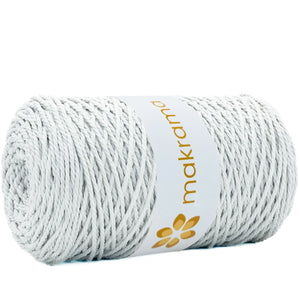 Cuerda Algodón 2mm Makrama 500gr Blanco