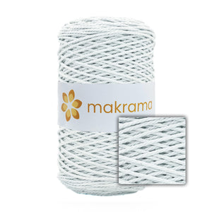 Cuerda Algodón 2mm Makrama 500gr Blanco