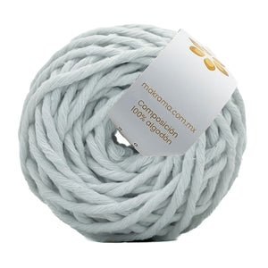 Hilaza Algodón Mini 3mm Makrama 150gr Blanco