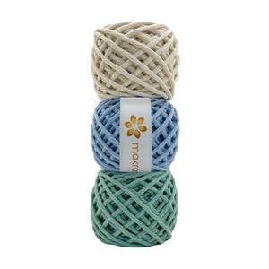 Kit Hilaza Algodón 3mm Makrama Colores Varios 3pz
