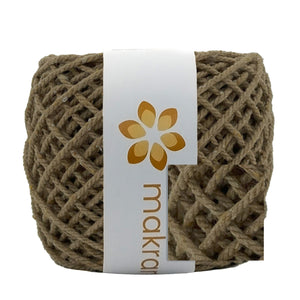 Cuerda Algodón Mini 2mm Makrama 150gr Café Caramelo