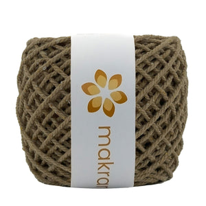 Cuerda Algodón Mini 2mm Makrama 150gr Café Caramelo