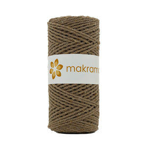 Cuerda Algodón 2mm Makrama 100m Café Caramelo