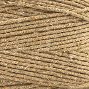Hilaza Algodón 3mm Makrama 1kg Café Caramelo