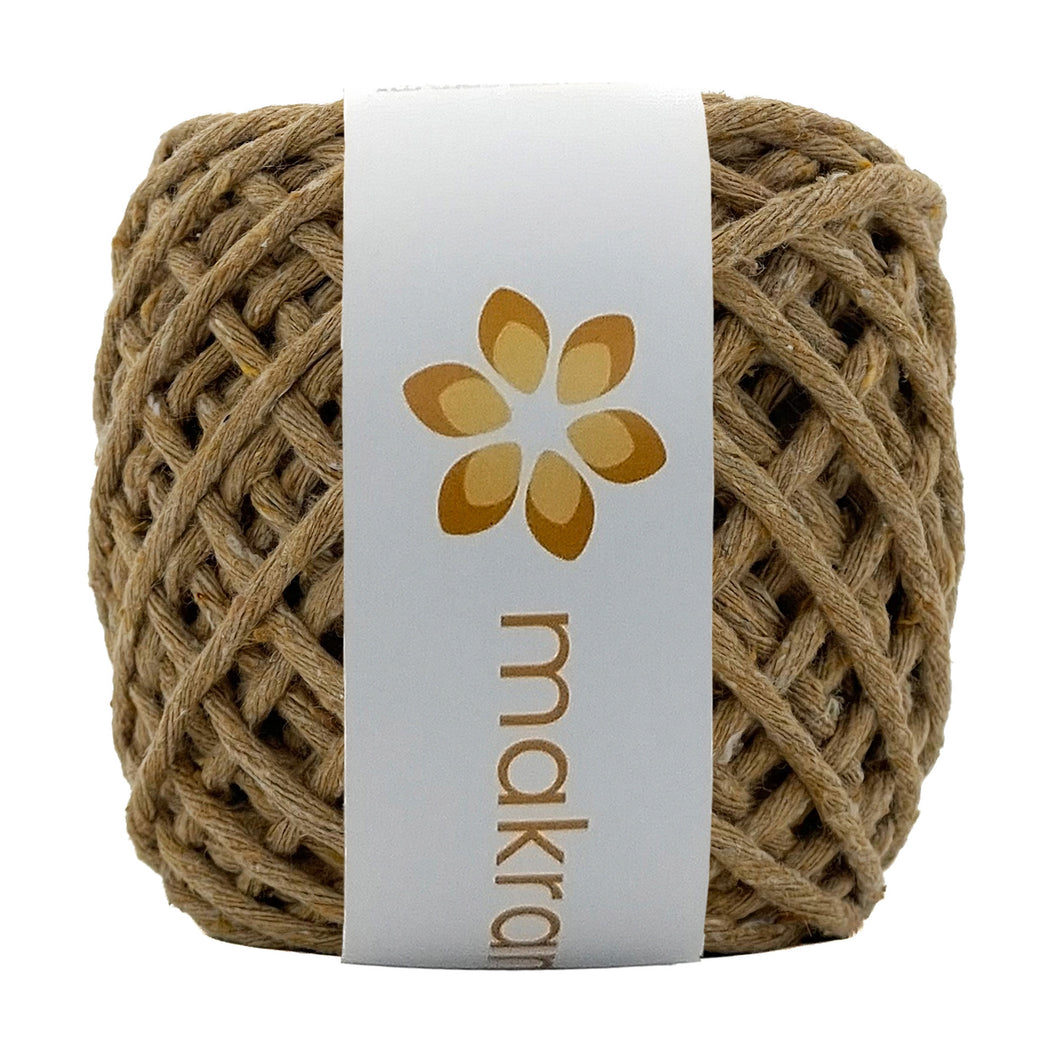 Hilaza Algodón Mini 3mm Makrama 150gr Café Caramelo
