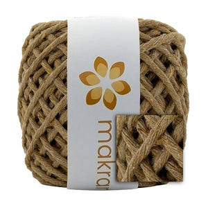 Hilaza Algodón Mini 3mm Makrama 150gr Café Caramelo