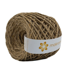 Cargar imagen en el visor de la galería, Hilaza Algodón 3mm Makrama 100m Café Caramelo
