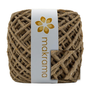 Hilaza Algodón 3mm Makrama 100m Café Caramelo