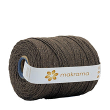 Cargar imagen en el visor de la galería, Cuerda Algodón 2mm Makrama 1kg Café Chocolate
