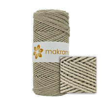 Cargar imagen en el visor de la galería, Cuerda Algodón 2mm Makrama 100m Café Latte
