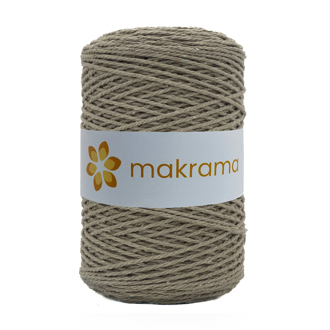Cuerda Algodón 2mm Makrama 500gr Caqui