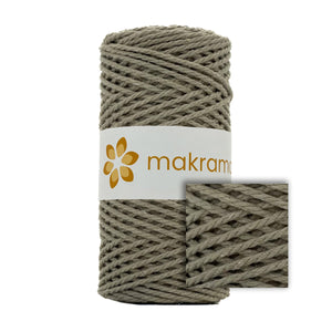 Cuerda Algodón 2mm Makrama 100m Caqui