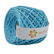 Cargar imagen en el visor de la galería, Hilaza Algodón 4mm Makrama 500gr Azul Celeste
