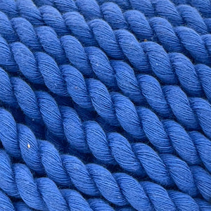 Cordón Flojo Algodón 5mm Makrama 800gr Azul Cobalto