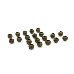 Cuentas de Metal Brillo Makrama 10mm Oro Viejo 20 pz