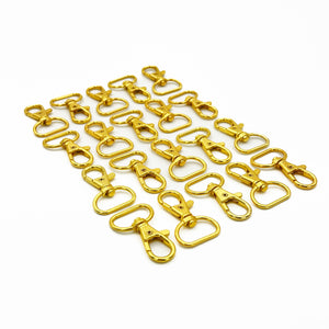 Gancho Llavero Makrama Dorado 20mm 20pz