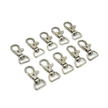 Cargar imagen en el visor de la galería, Gancho Llavero Makrama Plateado 17mm 10pz

