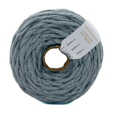 Cargar imagen en el visor de la galería, Hilaza Algodón 4mm Makrama 1kg Gris Ártico
