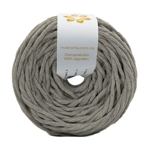 Hilaza Algodón 4mm Makrama 500gr Gris Claro