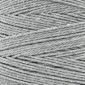 Cuerda Algodón 2mm Makrama 1kg Gris Denim