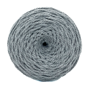 Cuerda Algodón 2mm Makrama 500gr Gris Denim