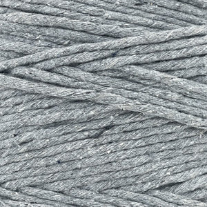 Hilaza Algodón 3mm Makrama 1kg Gris Denim