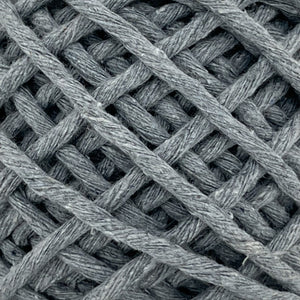 Hilaza Algodón Mini 3mm Makrama 150gr Gris Denim