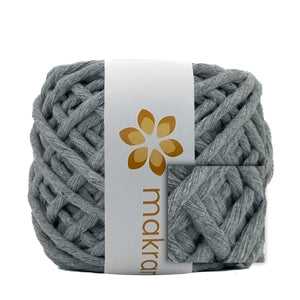 Hilaza Algodón Mini 4mm Makrama 150gr Gris Denim