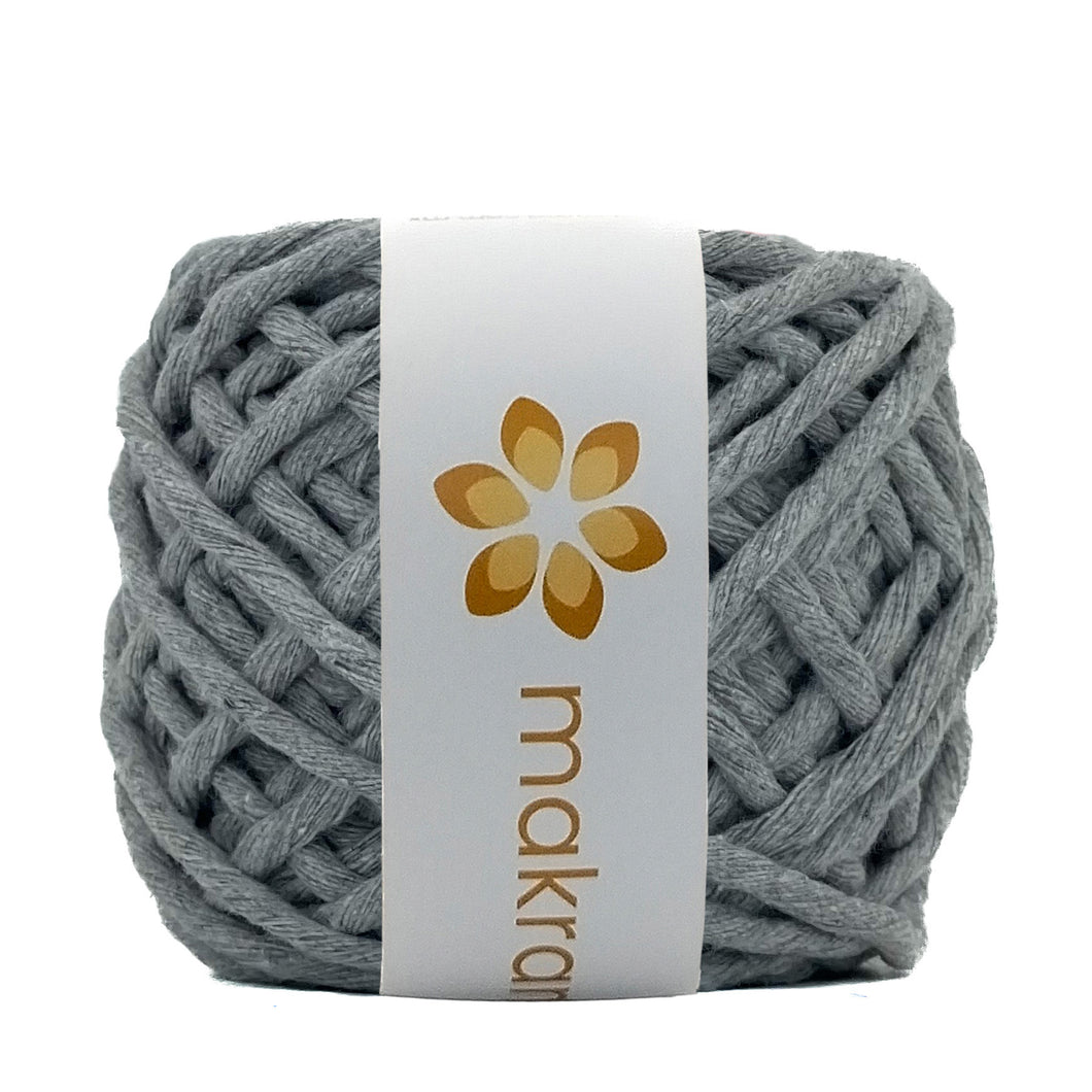 Hilaza Algodón Mini 4mm Makrama 150gr Gris Denim