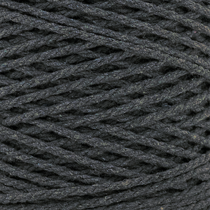 Cuerda Algodón 2mm Makrama 500gr Gris Oscuro