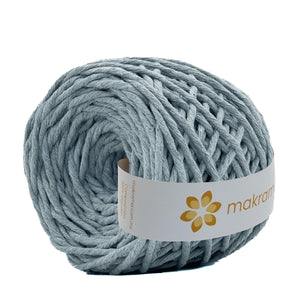 Hilaza Algodón 4mm Makrama 500gr Gris Perla