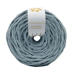 Hilaza Algodón 4mm Makrama 500gr Gris Perla