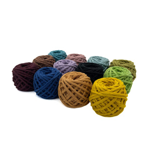 Mix Hilaza Algodón 4mm Makrama Colores Surtidos 12pz