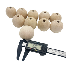 Cargar imagen en el visor de la galería, Cuentas Artesanales de Madera Makrama 50mm 10pz
