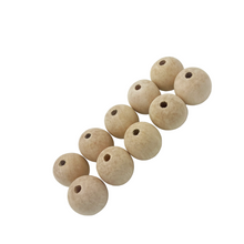 Cargar imagen en el visor de la galería, Cuentas Artesanales de Madera Makrama 50mm 20pz
