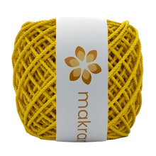 Cargar imagen en el visor de la galería, Cuerda Algodón Mini 2mm Makrama 150gr Amarillo
