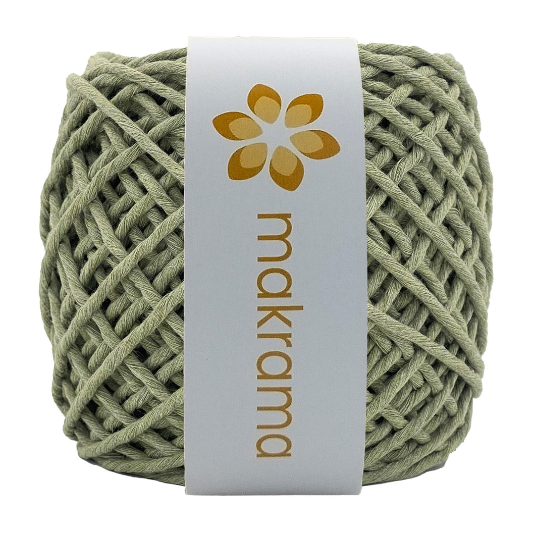 Hilaza Algodón 3mm Makrama 100m Verde Laurel