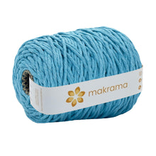 Cargar imagen en el visor de la galería, Hilaza Algodón 4mm Makrama 1kg Azul Celeste
