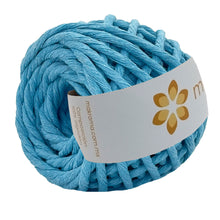 Cargar imagen en el visor de la galería, Hilaza Algodón Mini 4mm Makrama 150gr Azul Celeste
