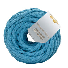 Cargar imagen en el visor de la galería, Hilaza Algodón Mini 4mm Makrama 150gr Azul Celeste
