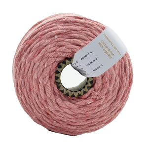 Hilaza Algodón 3mm Makrama 1kg Rosa Crema